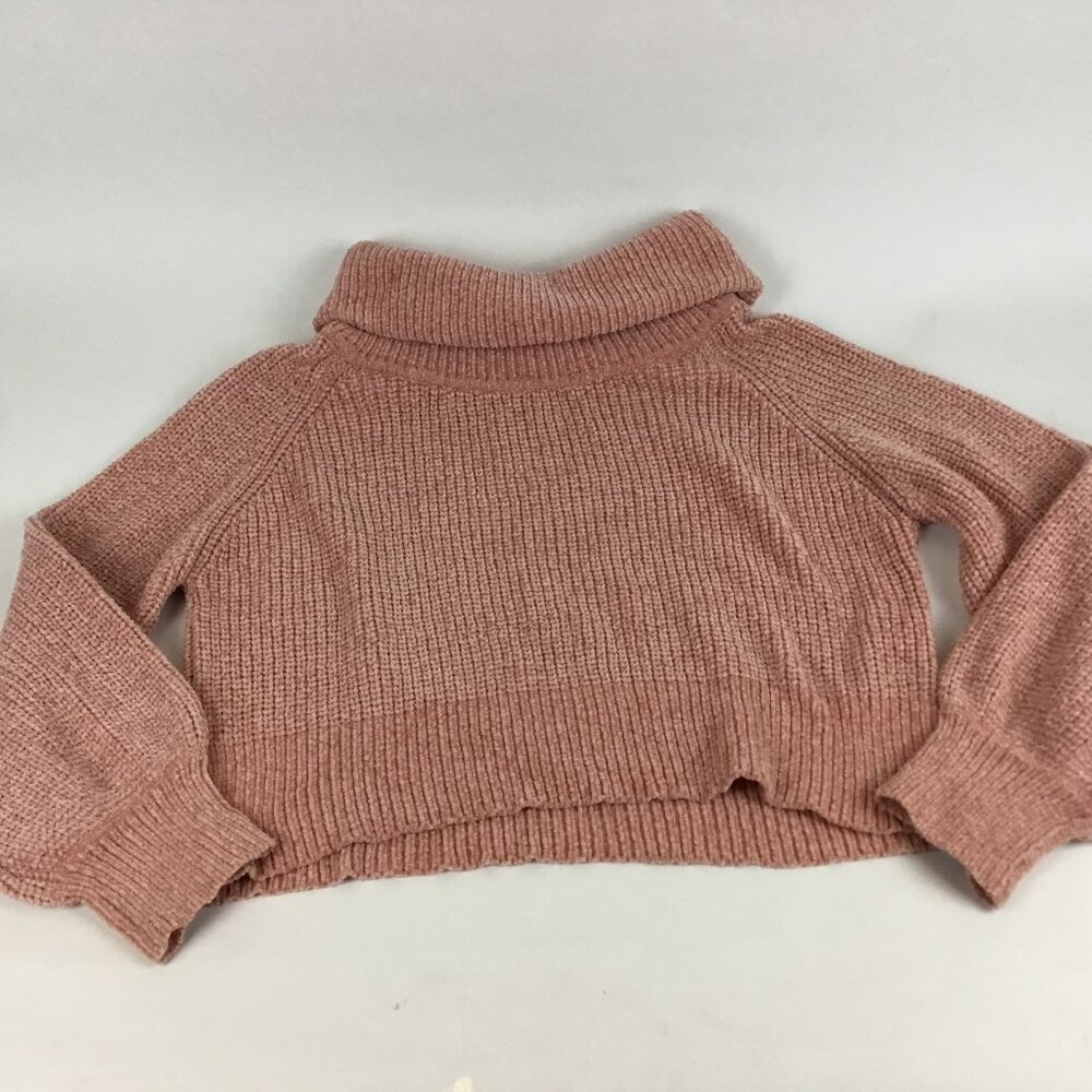 Blush & Bloom Turtle Neck Crop Sweater